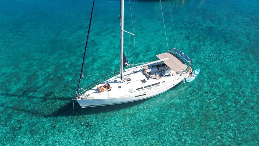 Kolimvari: Sailing Cruise with Meal & Water Activities - From Kolimvari Port to sea level chill