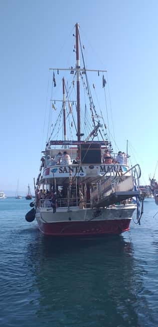 Kos: 3-Island Cruise with Lunch, Swimming and Audio Guide - Santa Maria in Kos: what the 80-foot boat experience is like