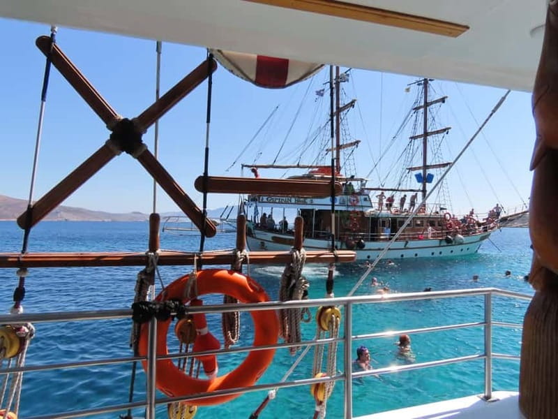 Kos : 3-Island Wooden Ship Cruise w/ Lunch on Captain Hook - Platy Island: swimming and snorkeling with a short, sweet stop