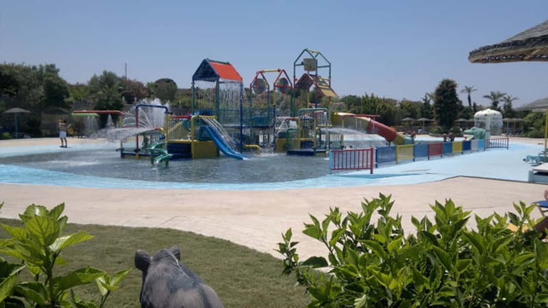 Kos: Lido Water Park Entry Ticket and Optional Transfer - Kids area and family day setup for different ages