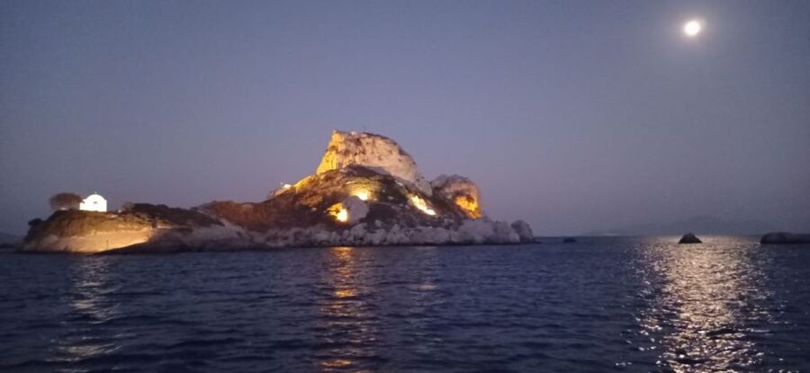 Kos: Sunset Cruise with Swimming and BBQ Dinner - Private beach swim stop: meze on arrival and why shoes matter