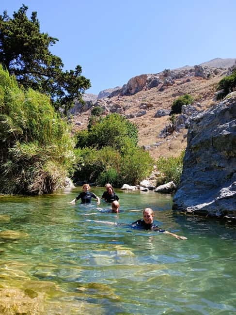 Kourtaliotiko Gorge: Guided River Adventure Trek with Lunch - Plane Trees, Snack Breaks, and Photo Time in the Middle