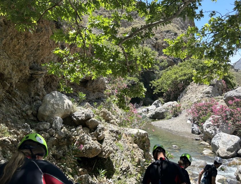 Kourtaliotiko Gorge: Guided River Trekking with Lunch - First views and the Great Waterfall cave swim