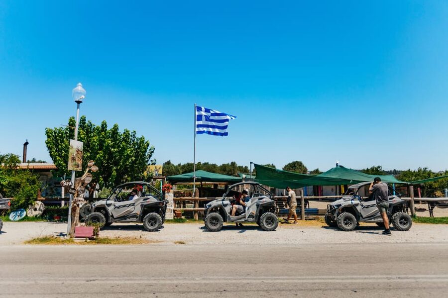 Kremasti: Rhodes 4x4 Buggy Off-Road Tour - The taste stop: honey, souma, olive oil, and why the stop feels real