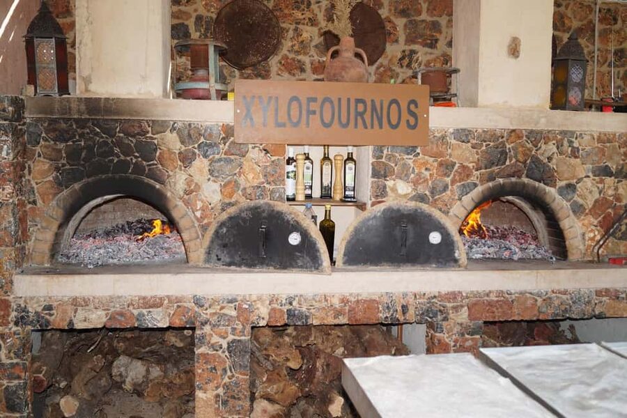 Lassithi, Zeus Cave, Olive Mill Farm & Knossos Combo Tour - Krasi village and the oldest plane tree in Crete