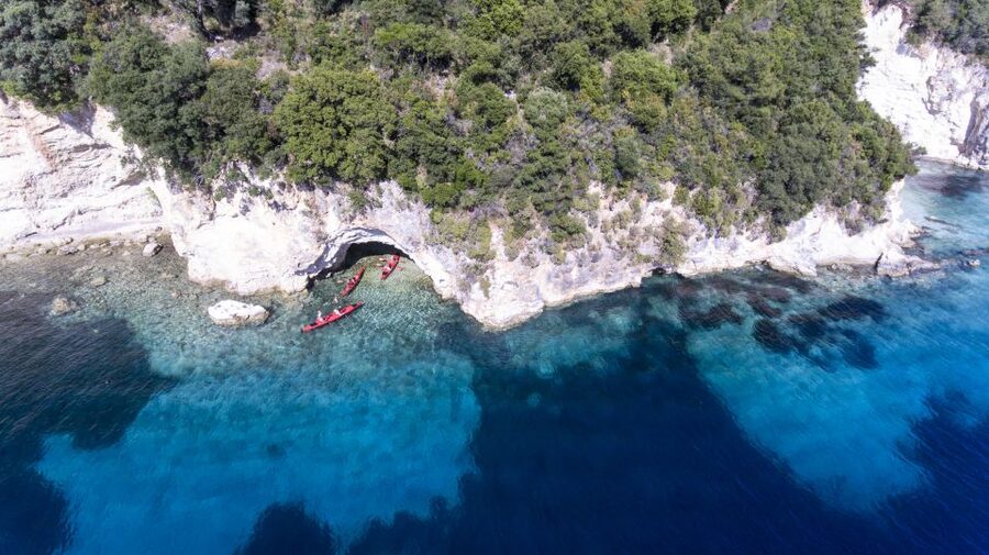 Lefkada: Full Day Sea Kayaking Tour - Cave time at Desimi and Messini, seeing rock formations from the water