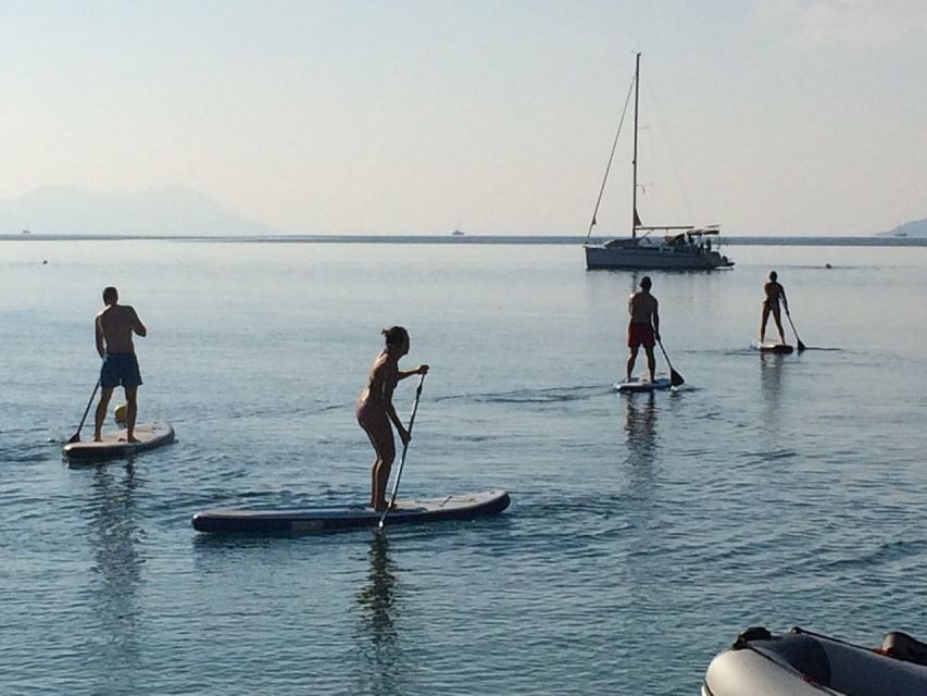 Lefkada: Guided Half-Day Island Stand-Up Paddleboarding Tour - Snack time on the water, not a random afterthought