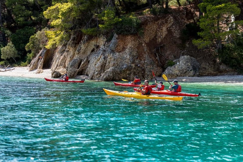 Lefkada:Nydri, Scorpios Kayak Odyssey Island Hopping - Lefkada coastline time: scenic paddling plus practical breaks