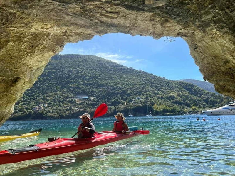 Lefkada:Nydri, Scorpios Kayak Odyssey Island Hopping - Marine life and wildlife viewing, plus the last stretch back