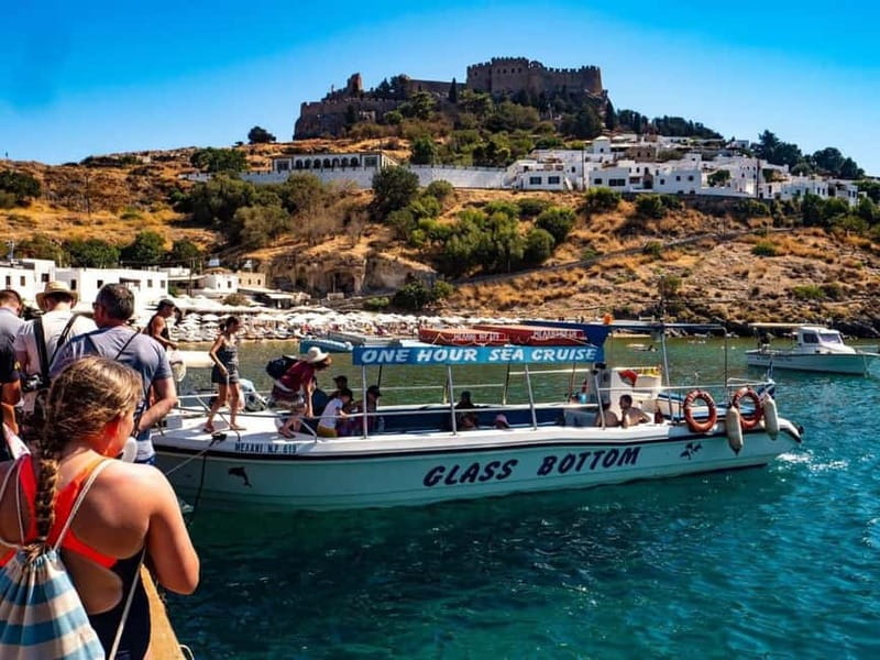 Lindos: Glass Bottom Boat Tour with Snorkeling - Before You Cast Off: Finding Glass Bottom Boat Melani in Lindos