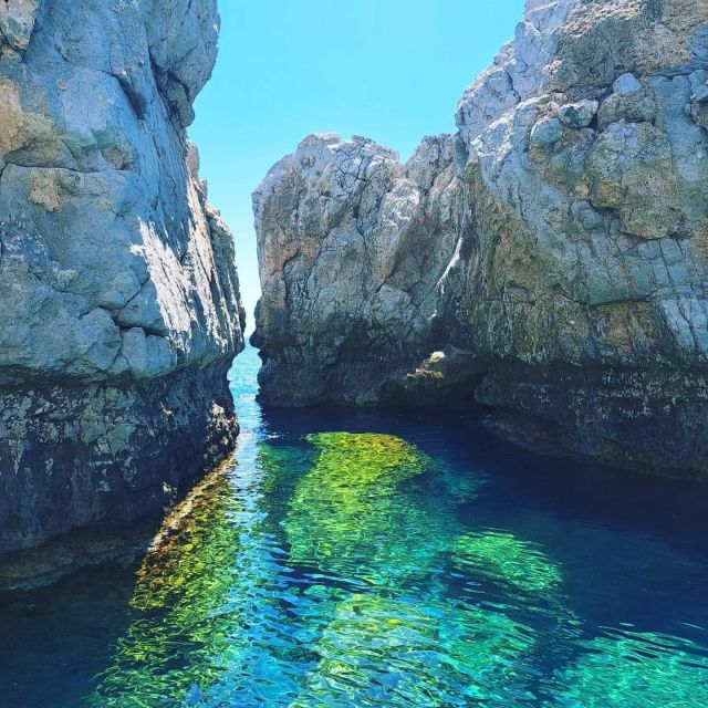 Lindos,Pefkos: All inclusive Swim & Snorkel Boat Cruise - Stop 2: Navarone Bay and the postcard-blue water