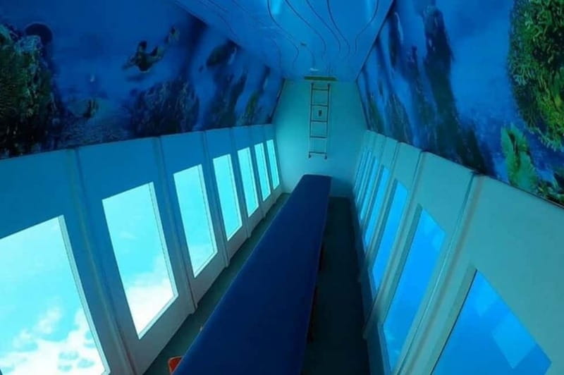 Lindos: Submarine Cruise with Swimming Stop at Navarone Bay - The Boat Experience: Dry, Air-Conditioned, and Built for Looking Down