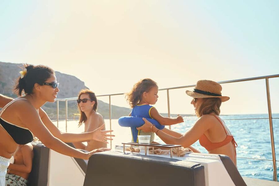 Luxury Catamaran to Balos: Sunset, Snacks, Drinks & Transfer - The sunset on the return ride: plan for magic, accept timing quirks