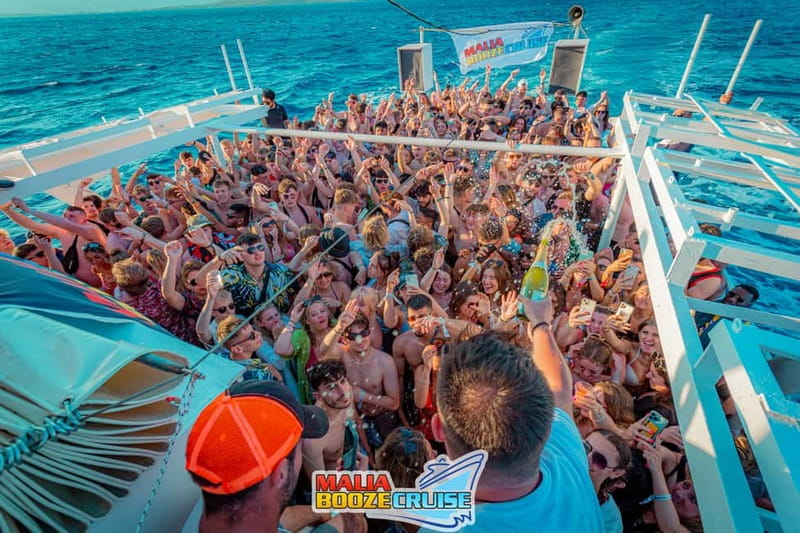 Malia: Booze Cruise Boat Party with Live Dj - Photos, wristbands, and the social energy