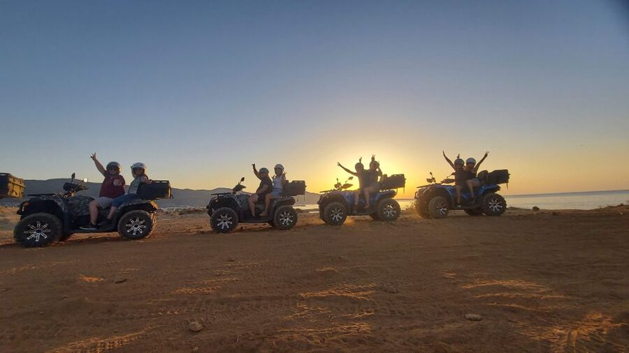 Malia: Off-Road Quad Safari Evening Tour / optional transfer - From Vineyards and Olive Forests to the Lyrakis Olive Oil Factory