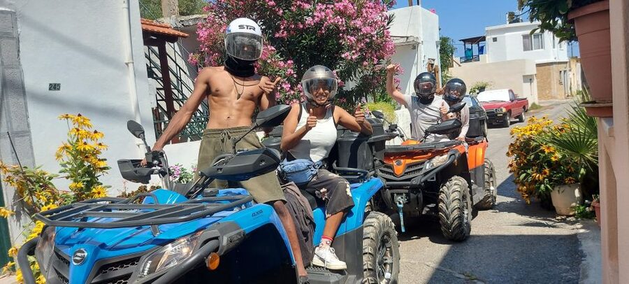 Malia: Off-Road Quad Safari Evening Tour / optional transfer - Milatos Cave: Short Hike, Coffee Break, Mountain Quiet