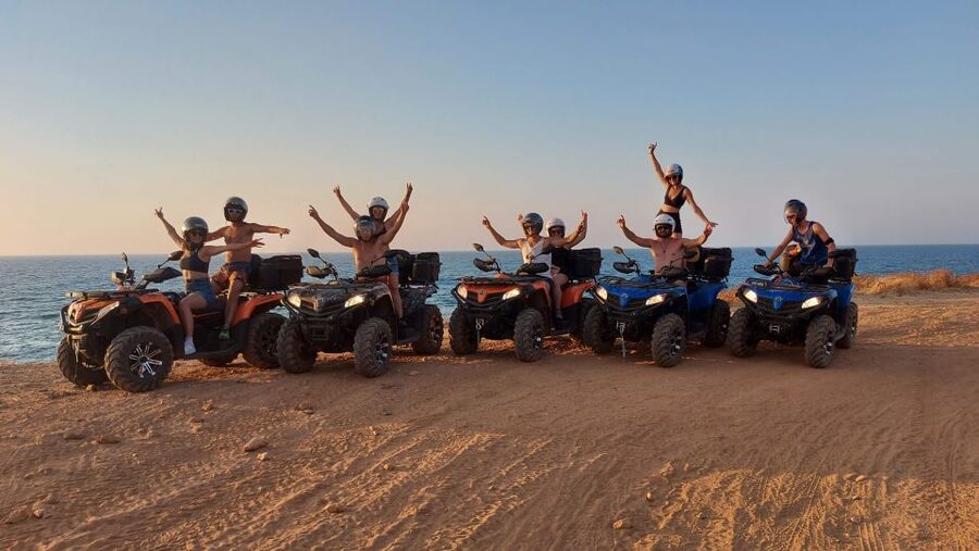 Malia: Off-Road Quad Safari Evening Tour / optional transfer - Seaside Route Through Milatos and Sissi, With a Real Break