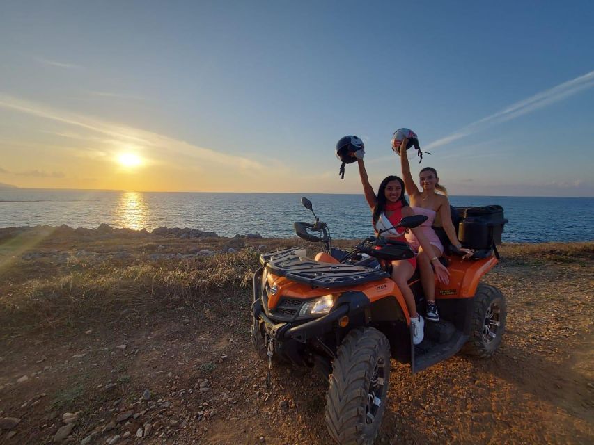 Malia: Off-Road Quad Safari Evening Tour / optional transfer - Off-Road Track Session Near Mallia, Then Dinner in Malia