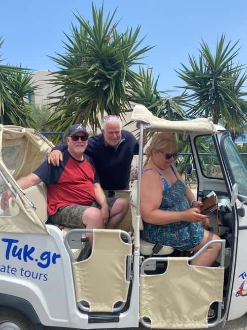 Malia: Sissi and Beyond Tuk Tuk Tour with Raki and Honey - Stalida, Potamos Beach, and the Malia Palace Photo Moments