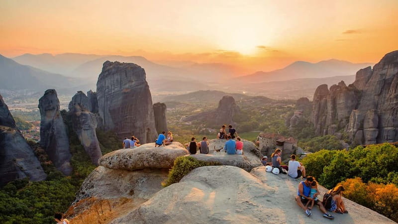 Meteora: Sunset Small Size Tour with Monasteries & Caves - Holy Trinity Monastery and the first big views