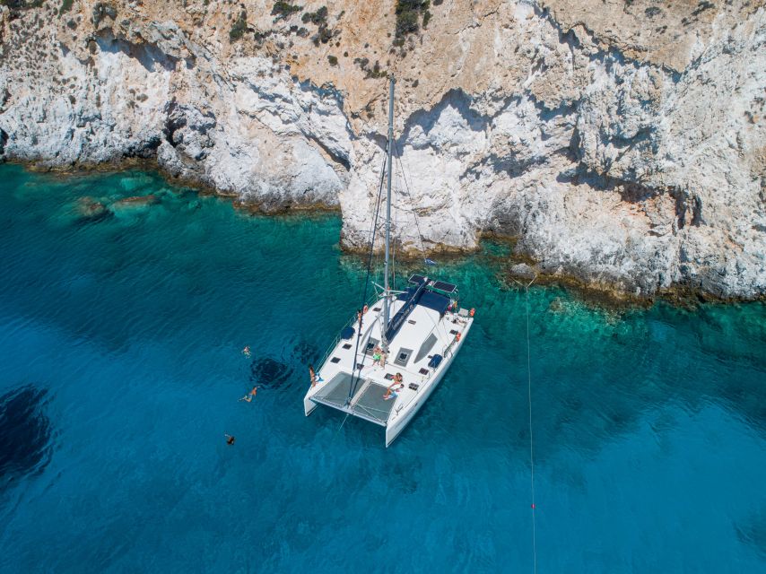 Milos: Full-Day Catamaran Cruise to Poliegos and Kleftiko - The onboard chef lunch: where the day feels like real value
