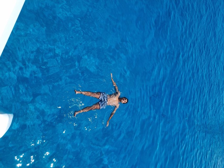 Milos: Full-Day Catamaran Cruise with Food and Open Bar - Thiorichia and Poliegos: Blue Lagoon Style Water Time