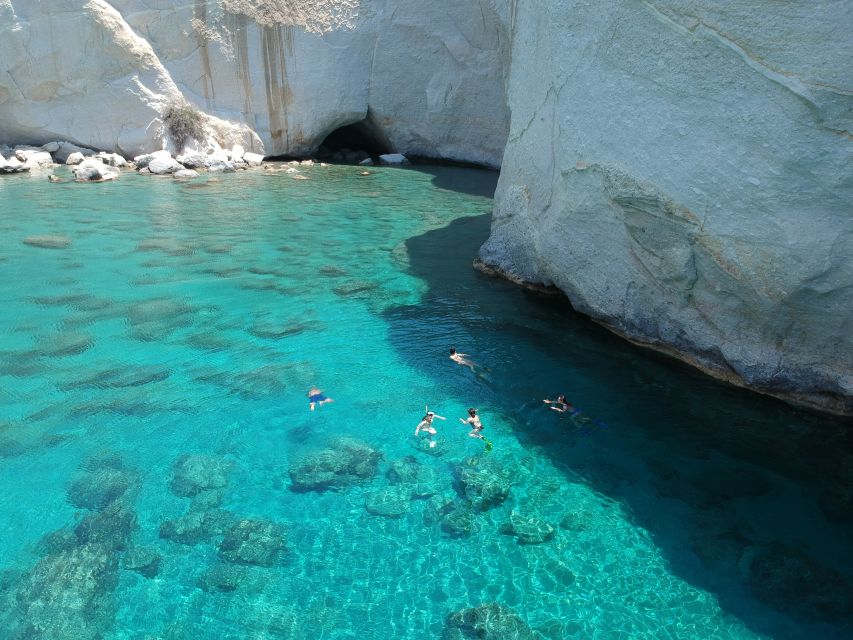 Milos: Full-Day Catamaran Cruise with Paddle Board - Akra Vani and Cape Vani: Rocks With a Mining Past