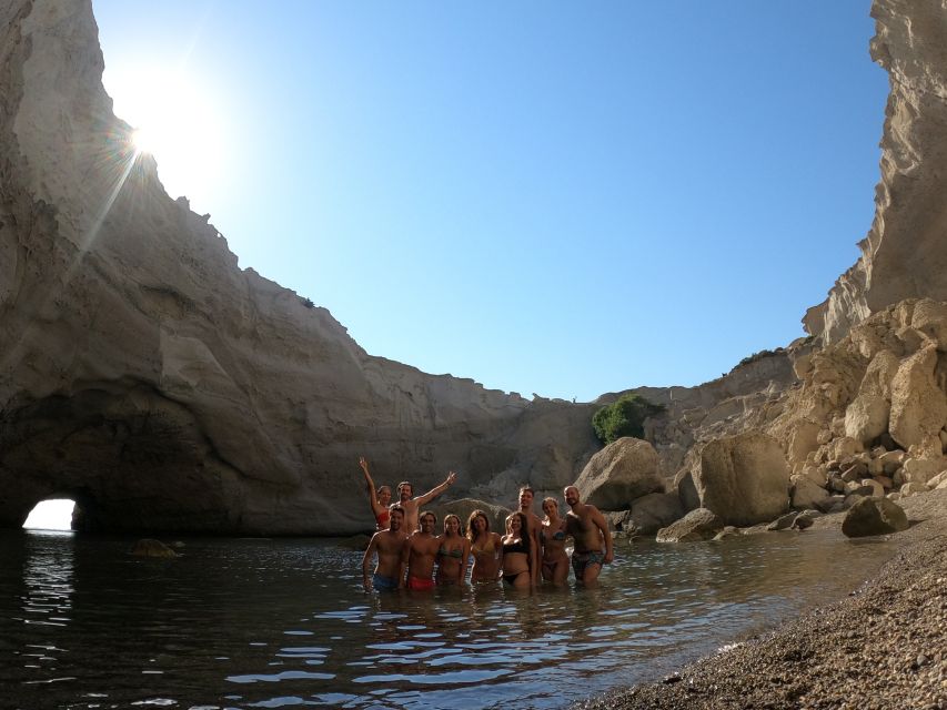 Milos: Full-Day Catamaran Cruise with Paddle Board - Agios Dimitrios Final Swim and the Sail Back