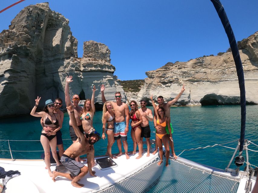 Milos: Full-Day Catamaran Cruise with Paddle Board - Coastal Sightseeing Between Swim Stops: Catacombs, Klima, and Arkoudes