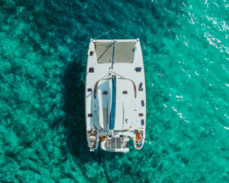 Milos: Full day Milos and Poliegos Catamaran Cruise - Gerakas Beach, lunch onboard, and hot-spring water breaks