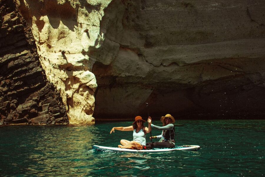Milos: Full day Milos and Poliegos Catamaran Cruise - Photo stops that frame Milos: Thiorichia, Glaronisia, and Arkoudes again