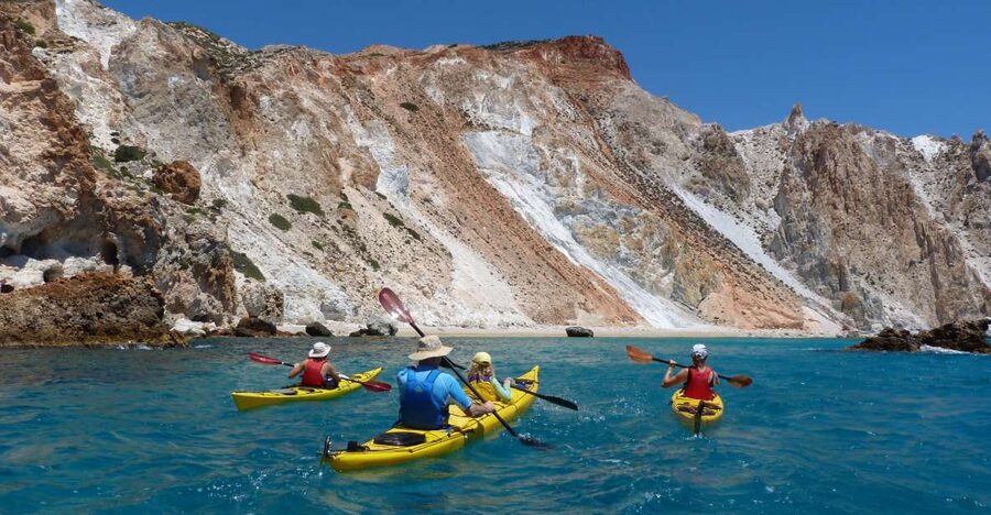 Milos: Guided Kayaking Trip with Snorkelling & Lunch - The Paddle Plan: 12 km, About 3 Hours of Paddling, and Two Big Beach Breaks