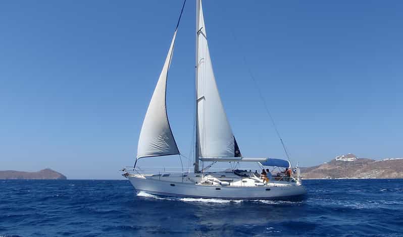 Milos: Kleftiko Semi Private Sailing Cruise with Lunch - Bear-Shaped Arkoudes and Cape Vani’s Manganese Mine Views