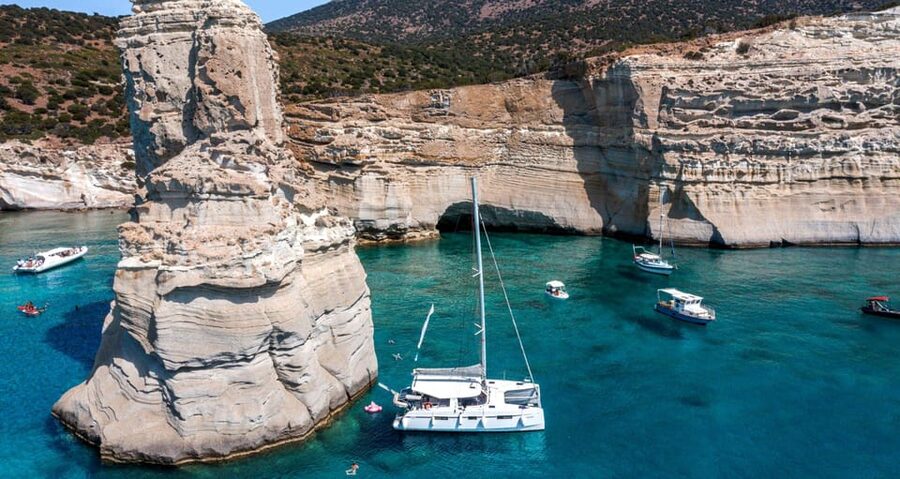 Milos: Kleftiko Sunset Catamaran Cruise with Meal & Drinks - Key things to know before you go