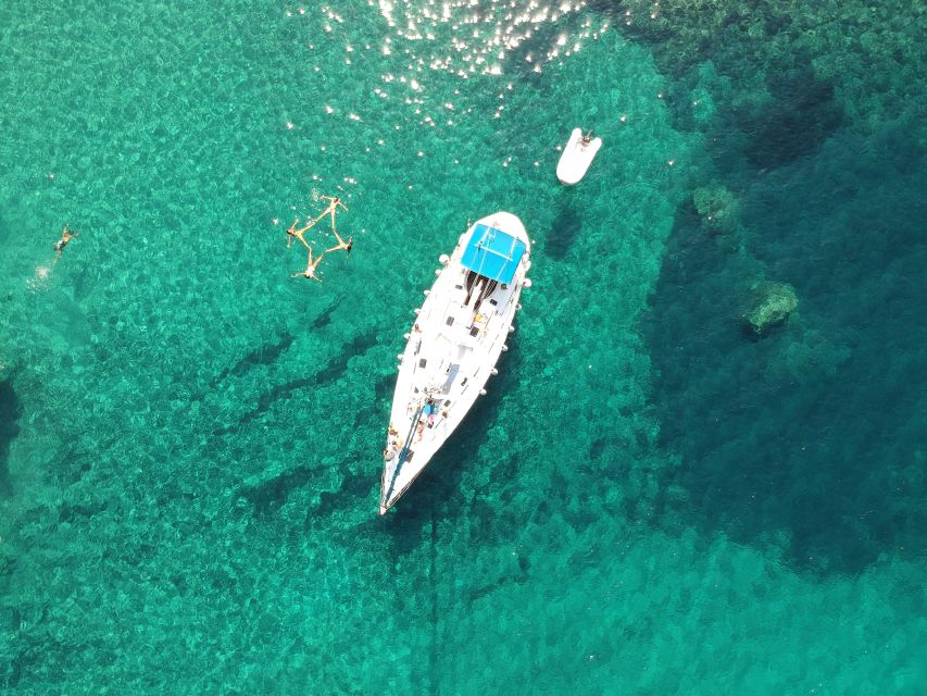 Milos: Milos and Polyaigos Snorkeling and SUP Cruise - Poliegos Blue Water: The Closest Thing to a Relaxed Miracle