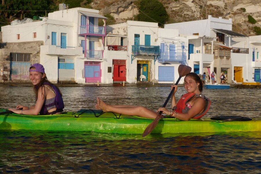 Milos: Sea Kayaking Trip at Sunset with Snack - Klima swim break: why this stop is worth the paddle