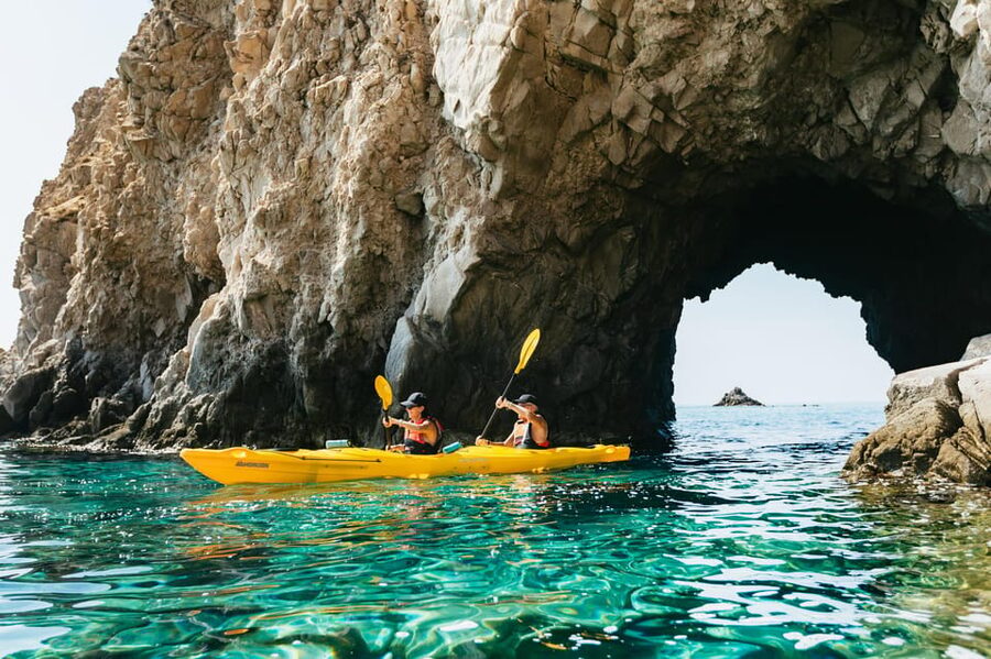 Milos: Tsigrado and Gerakas Beach Kayaking Tour - Tsigrado Beach stop: a short paddle into swim mode