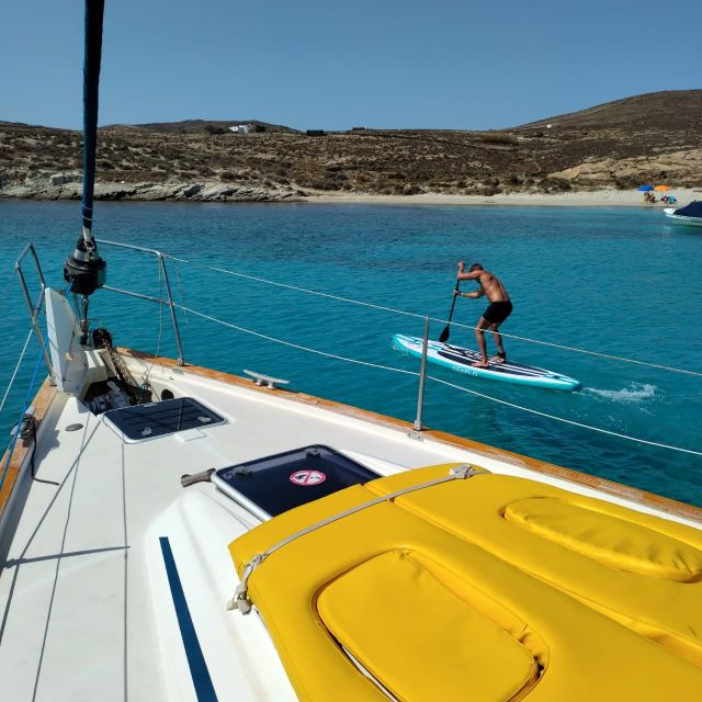 Mykonos: Delos and Rhenia Cruise with Swim and Greek Meal - Sailing Past Delos, With the UNESCO Myth Meets Quick Time Factor
