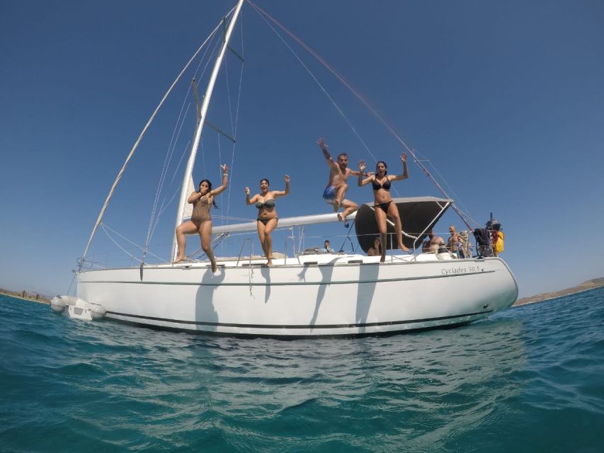 Mykonos: Delos & Rhenia Boat Cruise with Lunch & Transfer - Delos Island: Apollo and Artemis in One Tight Walking Block