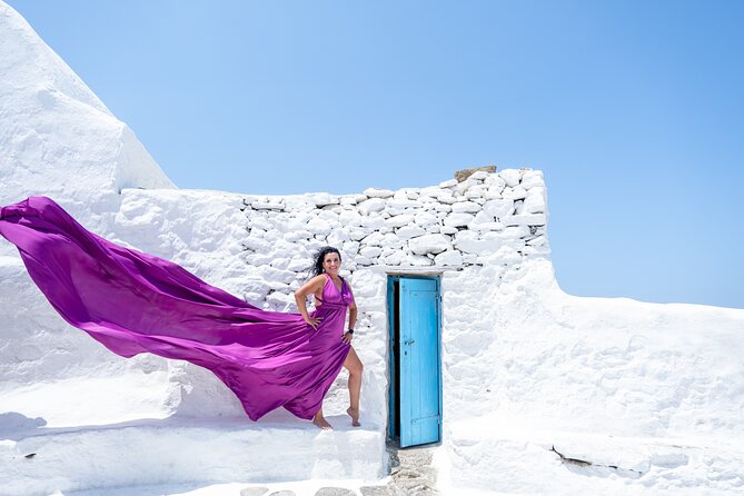 Mykonos: Flying Dress Photoshoot - Timing, Photo Delivery, and What 50 Edited Images Means