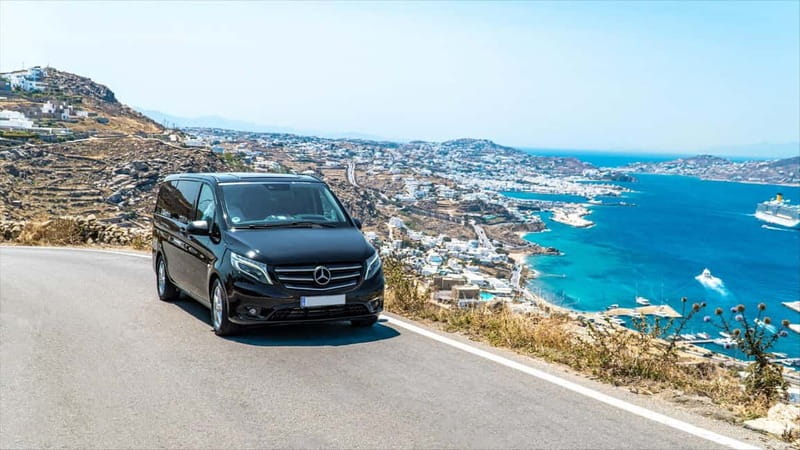 Mykonos: Guided Highlights Tour - Entering Mykonos by Luxury Van, From the Old Port or New Port