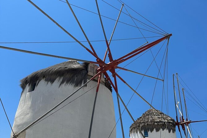 Mykonos Hidden Spots Jeep Guided Private Tour - First photo stops: Faros Armenistis, Agios Ioannis Diakoftis, and Ftelia