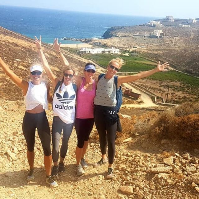 Mykonos Hiking Adventure - The dam viewpoint at 10:30, then the swim at Mirsinis
