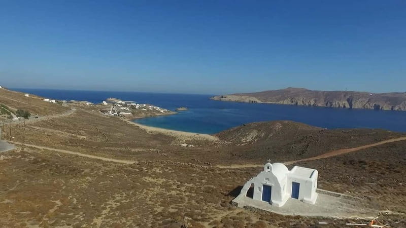 Mykonos: Myths, Gods & Ancient Stories Jeep Tour adventure! - Fokos Beach and the Hercules rest myth