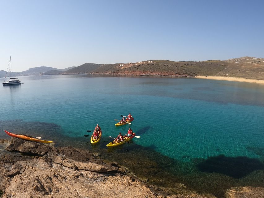Mykonos: Secluded Bays Sea Kayaking Tour with GoPro Photos - The small skills lesson that makes paddling feel easy