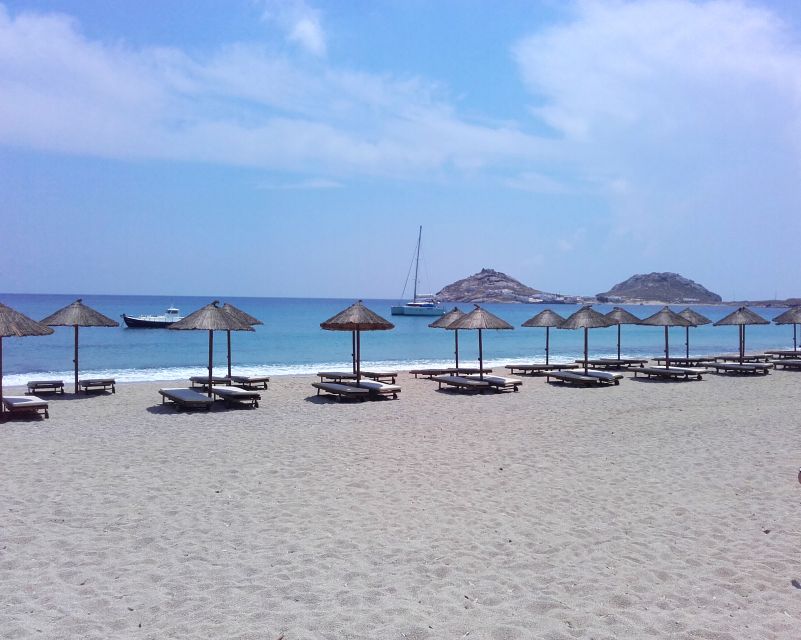 Mykonos: Shore Excursion with Cruise Ship Terminal Pickup - Kalafatis Beach for Sand and Sea, Not Just a Photo
