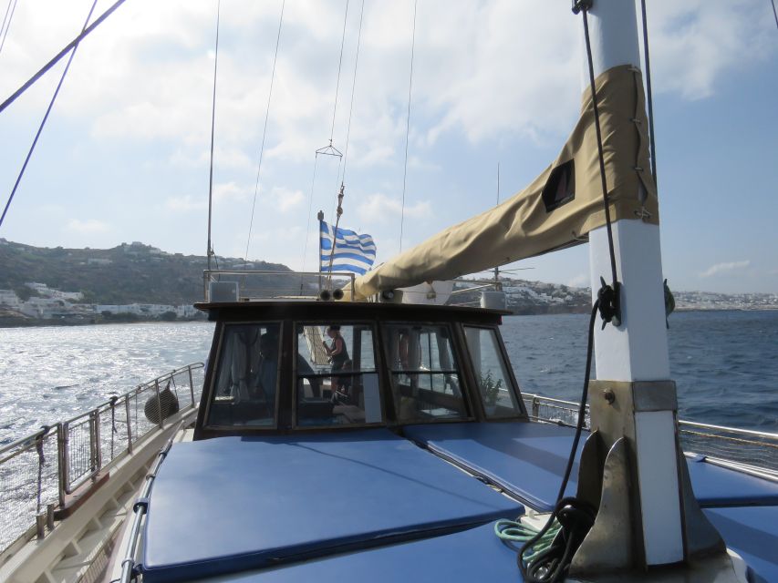 Mykonos: South Beaches Cruise - Food and drinks on board: Greek flavors, chilled wine, and a no-hunger plan