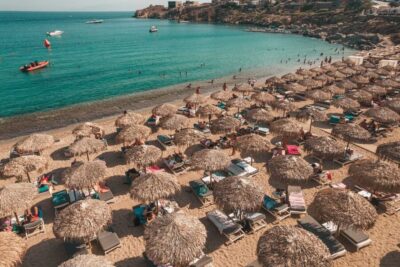Super Paradise Beach with Sunbed at Thalas Mykonos