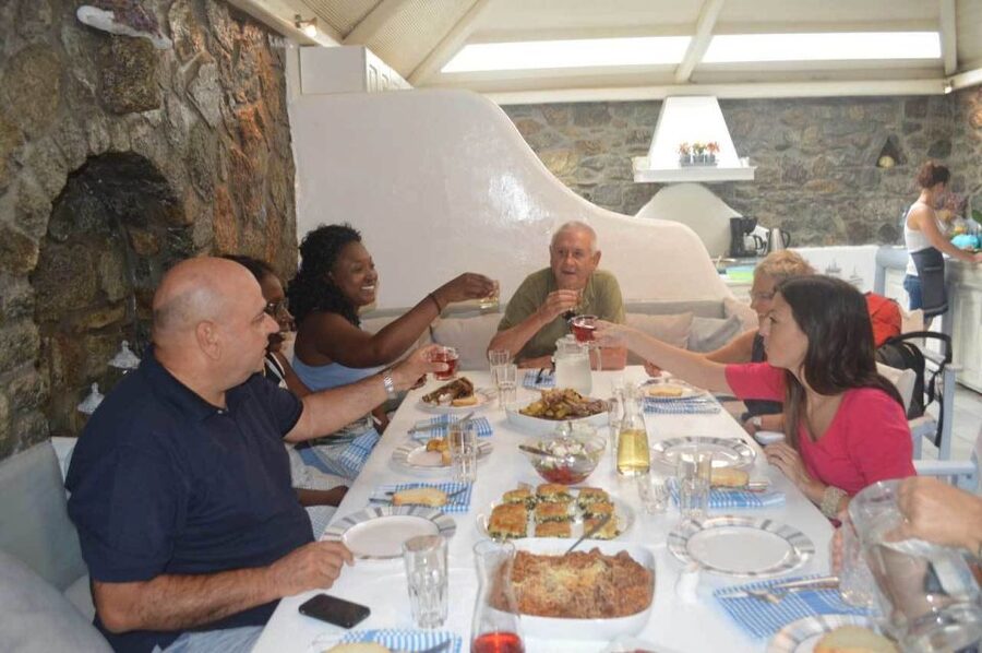 Mykonos: Traditional Lunch or Dinner at the Mykonian Spiti - Entering Teta’s Mykonian Spiti: The Welcome and Setup
