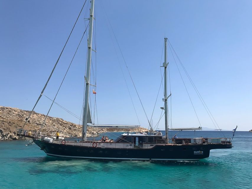 Mykonos: Yacht Cruise to Rhenia and Guided Tour of Delos - Delos With a Licensed Guide: UNESCO Ruins and the Story Behind the Stones